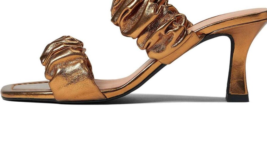 Shoes * | Seychelles Leeward Sandal In Women Gold Metallic