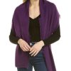 Clothing * | In2 By Incashmere Fringe Cashmere Wrap Women Purple