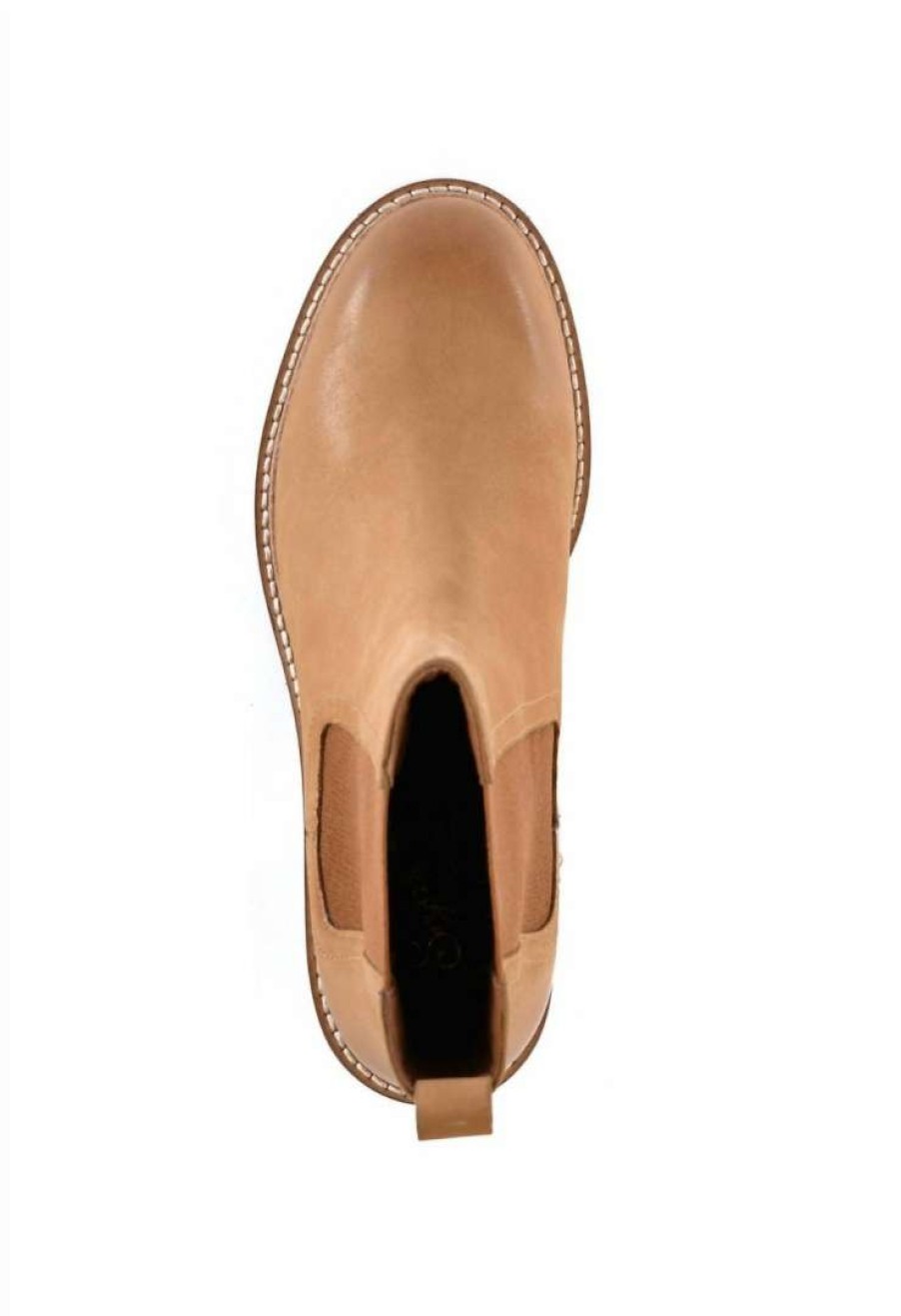 Shoes * | Seychelles Far Fetched Nubuck Bootie In Women Tan Leather