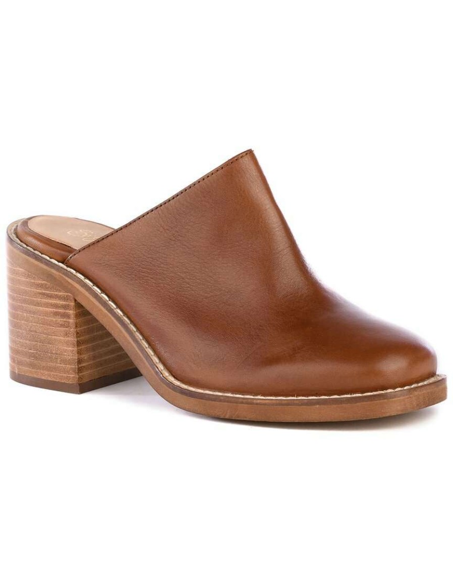 Shoes * | Seychelles Spur Of The Moment Leather Mule Women Tan Leather