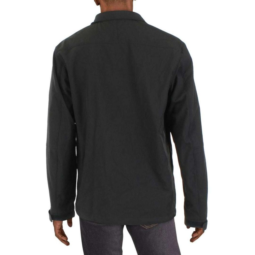 Clothing * | Weatherproof Mens Water Resistant Short Soft Shell Jacket Black