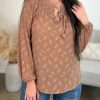 Clothing * | Mystree The Mattie Blouse In Women Soft Cinnamon