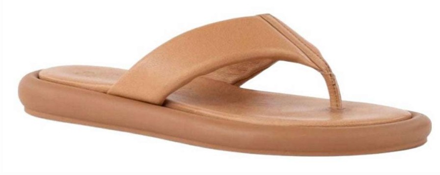 Shoes * | Seychelles Fun Fact Leather Sandals In Women Tan