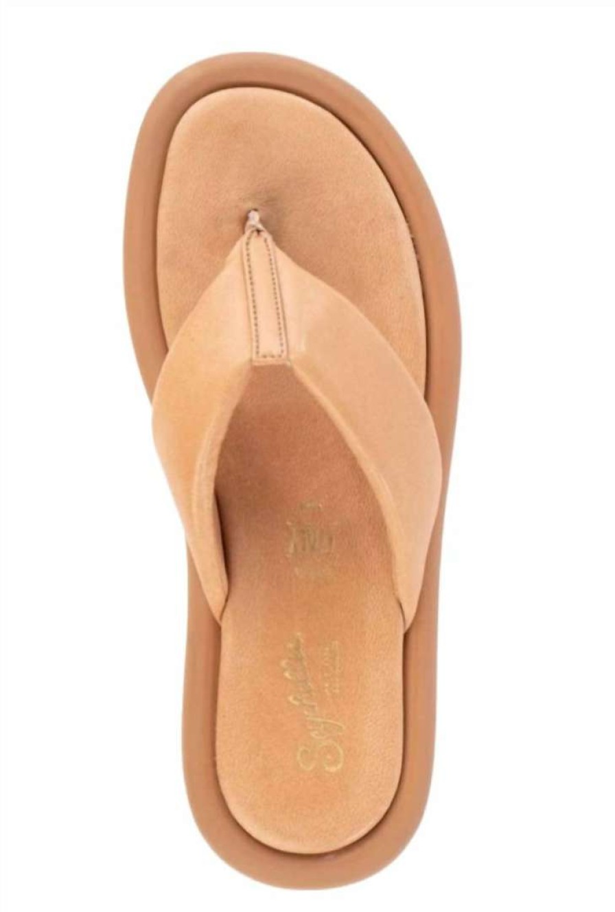 Shoes * | Seychelles Fun Fact Leather Sandals In Women Tan