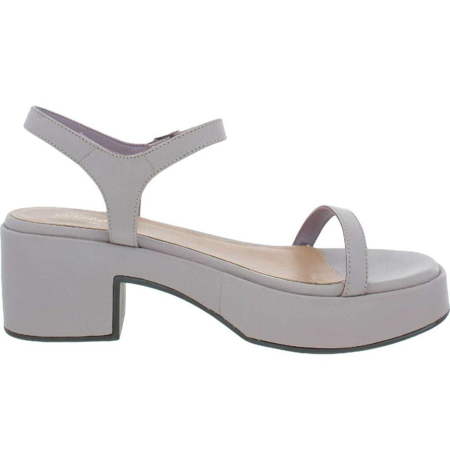 Shoes * | Seychelles Lofty Womens Ankle Strap Buckle Block Heels Vacchetta Leather