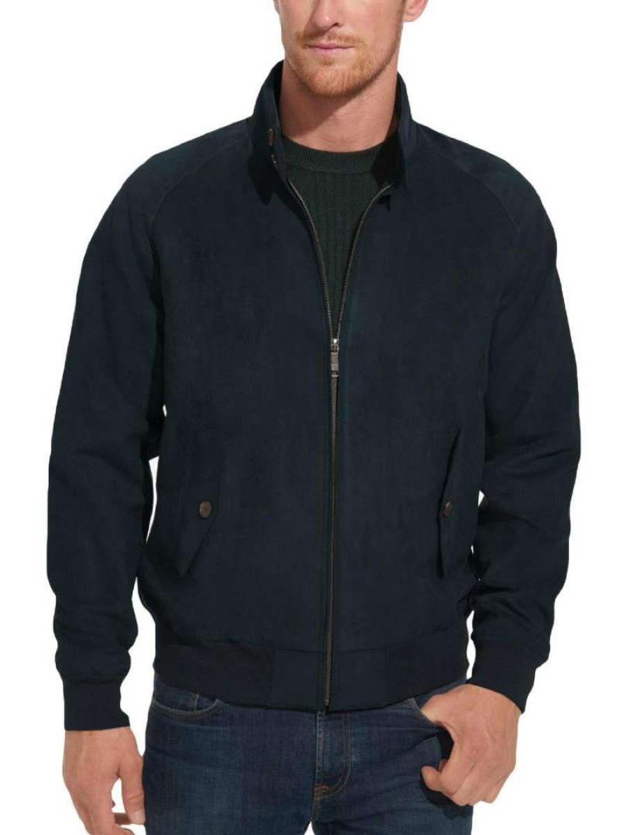 Clothing * | Weatherproof Mens Faux Suede Cool Weather Bomber Jacket