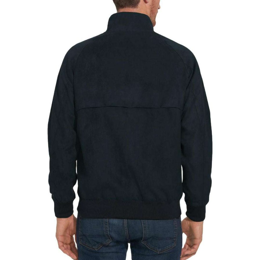 Clothing * | Weatherproof Mens Faux Suede Cool Weather Bomber Jacket