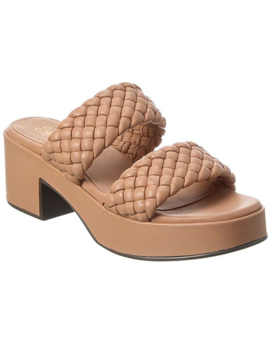 Shoes * | Seychelles Novelty Leather Sandal Women Brown