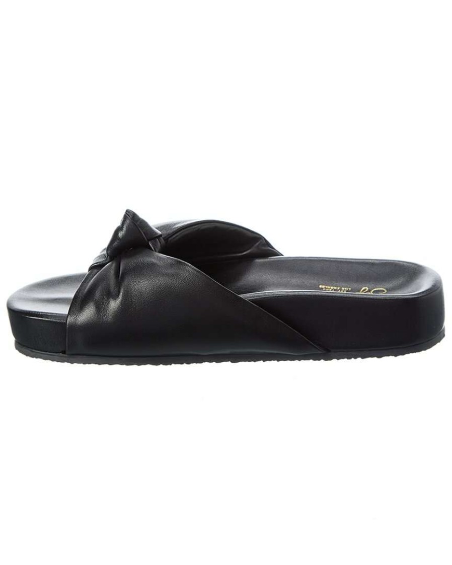 Shoes * | Seychelles Set The Tone Leather Sandal Women Black