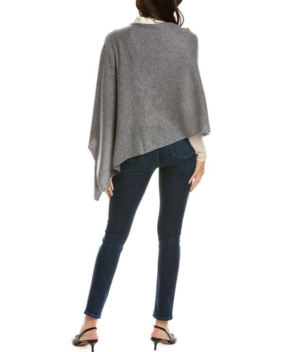 Clothing * | In2 By Incashmere Cashmere Poncho Women Grey