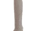 Shoes * | Seychelles Sealed With A Kiss Womens Casual Leather Knee-High Boots Taupe