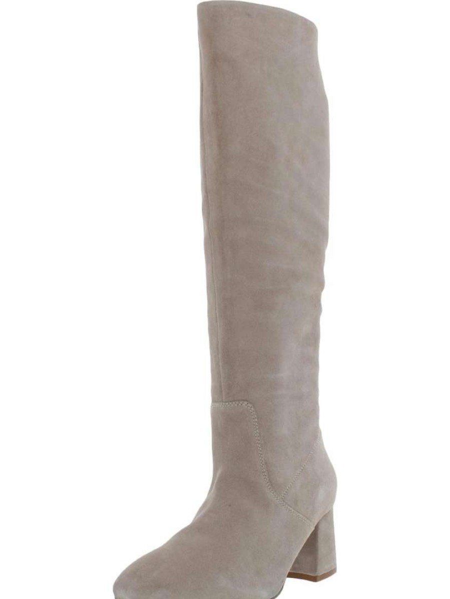 Shoes * | Seychelles Sealed With A Kiss Womens Casual Leather Knee-High Boots Taupe