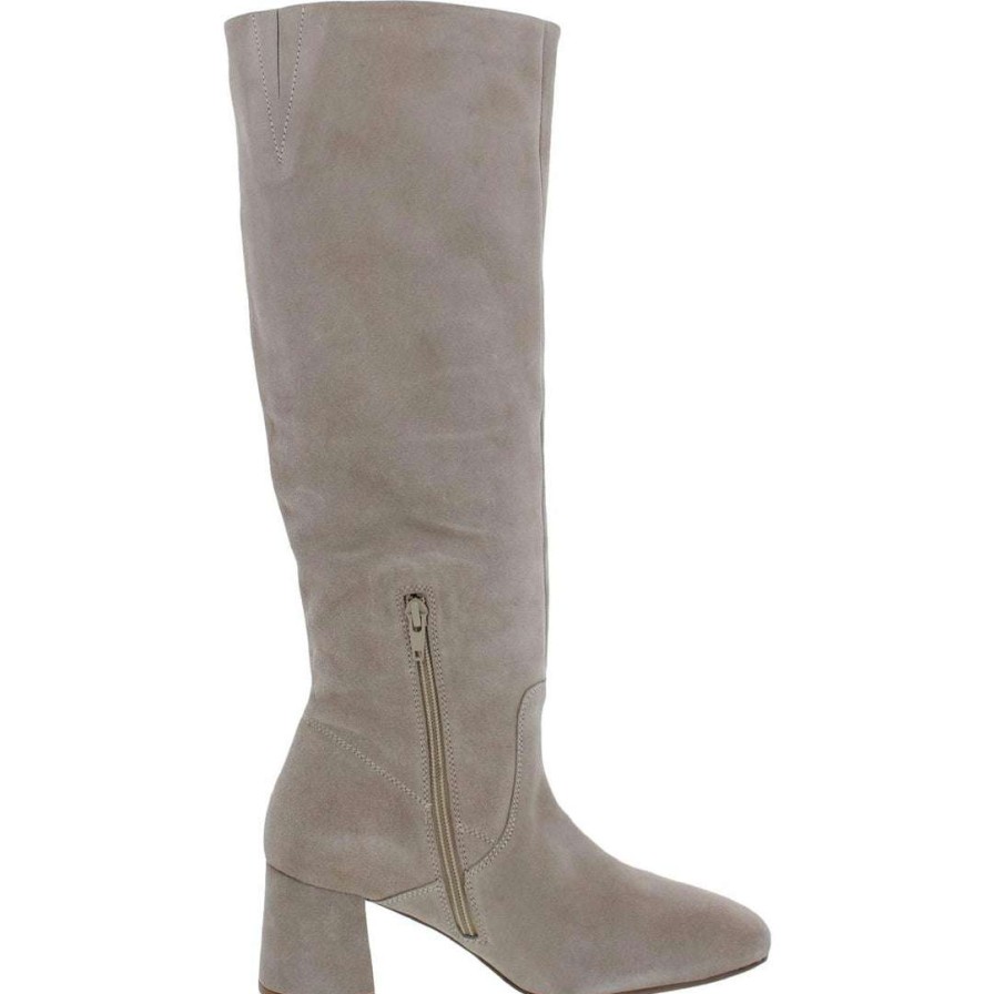 Shoes * | Seychelles Sealed With A Kiss Womens Casual Leather Knee-High Boots Taupe