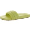 Shoes * | Seychelles Low Key Womens Leather Open Toe Flat Sandals Yellow Leather