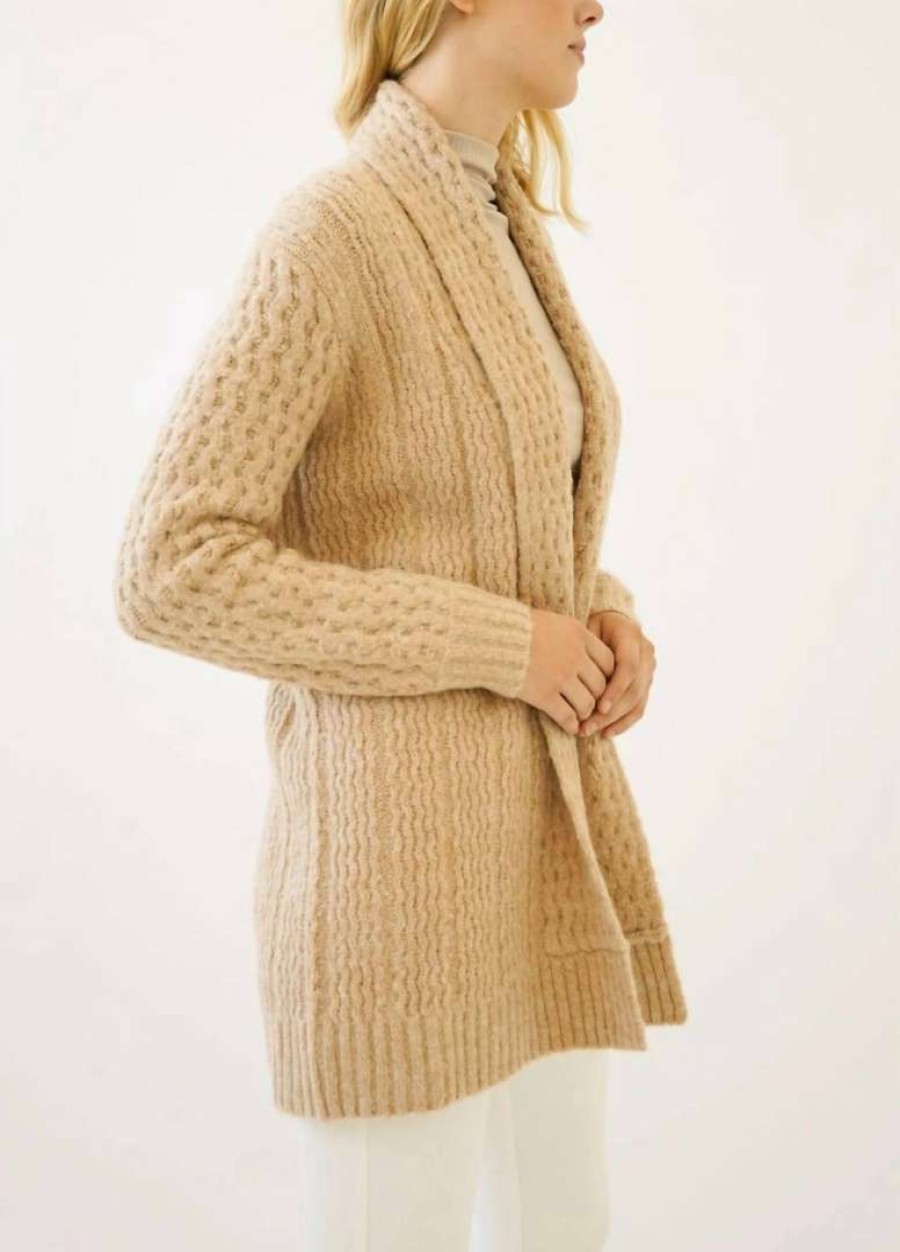 Clothing * | Mystree Open Cardigan In Women Toffee