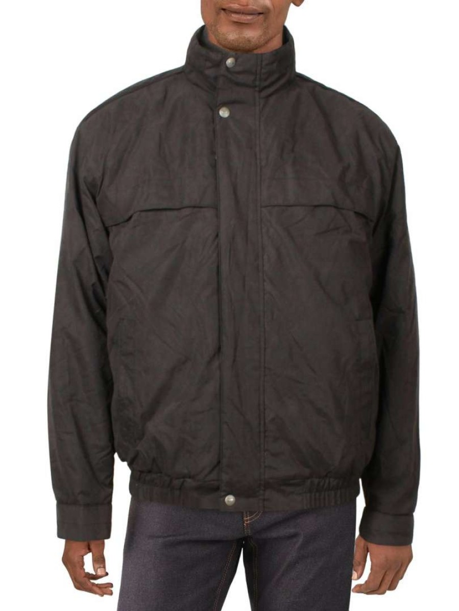 Clothing * | Weatherproof Mens Fleece Short Bomber Jacket