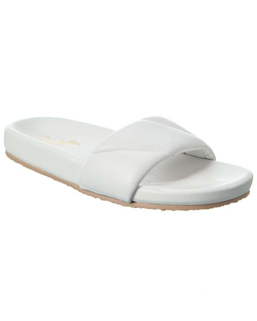 Shoes * | Seychelles Trilogy Leather Sandal Women White