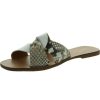 Shoes * | Seychelles Ray Of Sunshine Womens Snake Print Flat Slide Sandals White/Snake