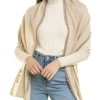 Clothing * | In2 By Incashmere Fringe Cashmere Wrap Women Beige