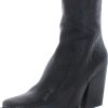 Shoes * | Seychelles Everytime You Go Womens Leather Lizard Print Ankle Boots Black