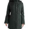 Clothing * | Weatherproof Womens Fall Lightweight Quilted Coat Hunter