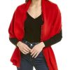 Clothing * | In2 By Incashmere Fringe Cashmere Wrap Women Red